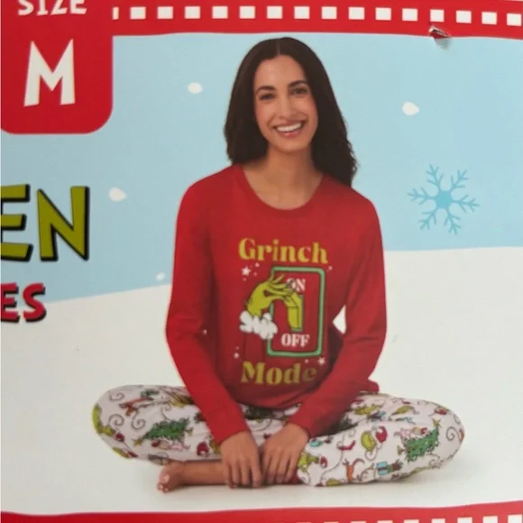 DR. SUESS GRINCH HOLIDAY PAJAMAS SET - Picture 3 of 6